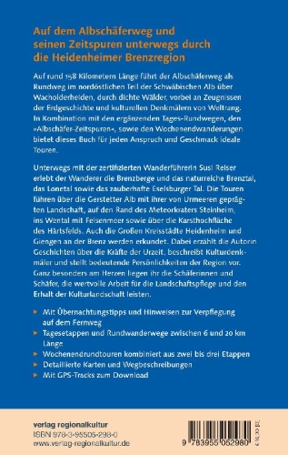 Buchcover und Innenansicht für das Buch: Der Albschäferweg und seine Zeitspuren