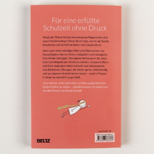Buchcover und Innenansicht für das Buch: Bye Bye Schulstress