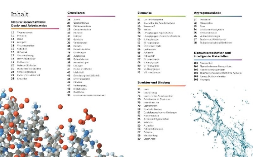 Buchcover und Innenansicht für das Buch: Visuelles Wissen. Chemie