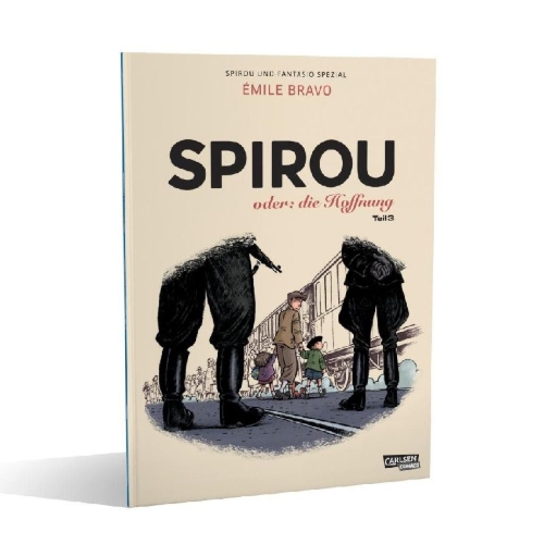 Buchcover und Innenansicht für das Buch: Spirou ou l'espoir malgré tout: Un départ vers la fin