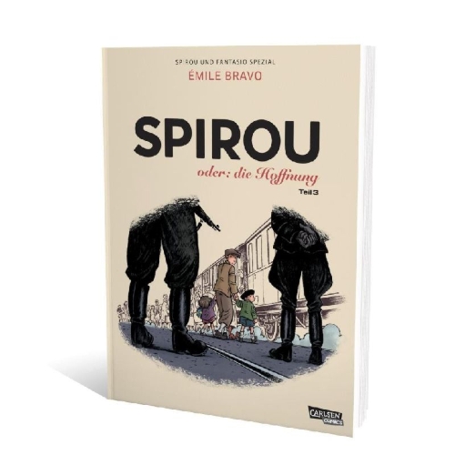 Buchcover und Innenansicht für das Buch: Spirou ou l'espoir malgré tout: Un départ vers la fin