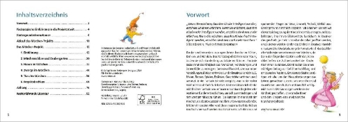 Buchcover und Innenansicht für das Buch: Projekte in der Kita: Märchen
