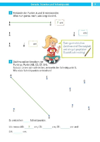 Buchcover und Innenansicht für das Buch: Klett Die Mathe-Helden: Geometrie 3./4. Klasse
