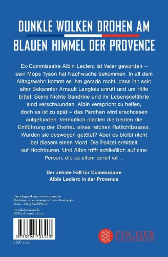 Buchcover und Innenansicht für das Buch: Bedrohliche Provence