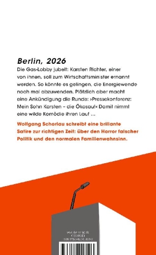 Buchcover und Innenansicht für das Buch: Der unaufhaltsame Aufstieg des Ministers Karsten Richter