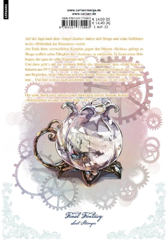 Buchcover und Innenansicht für das Buch: Final Fantasy - Lost Stranger