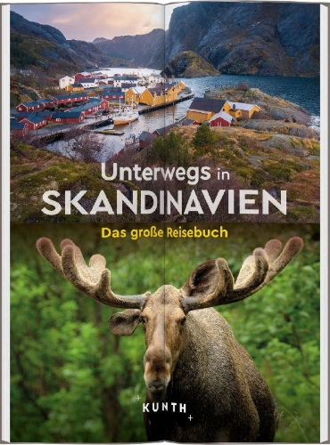 Buchcover und Innenansicht für das Buch: KUNTH Unterwegs in Skandinavien