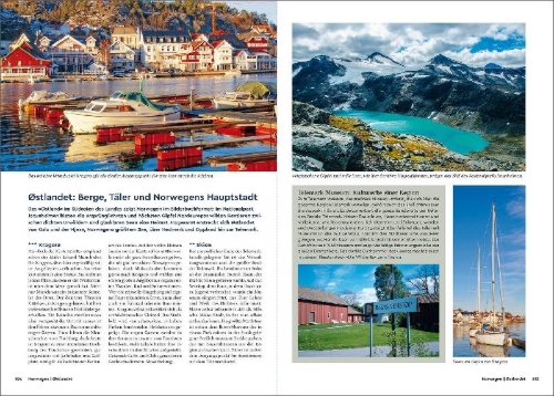 Buchcover und Innenansicht für das Buch: KUNTH Unterwegs in Skandinavien
