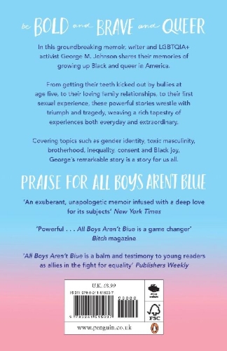 Buchcover und Innenansicht für das Buch: All Boys Aren't Blue