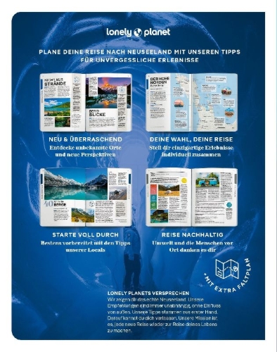 Buchcover und Innenansicht für das Buch: LONELY PLANET Reiseführer Entdecke Neuseeland