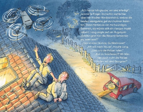 Buchcover und Innenansicht für das Buch: Die Nordseedetektive (Band 12) - Brandgefährlich!