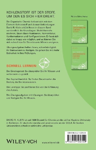 Buchcover und Innenansicht für das Buch: Wiley-Schnellkurs Organische Chemie I Grundlagen
