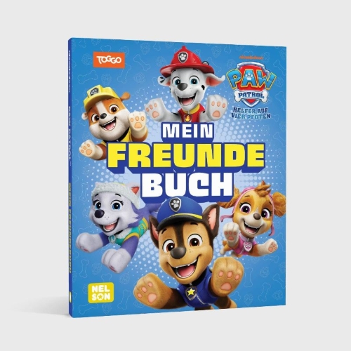 Buchcover und Innenansicht für das Buch: PAW Patrol Mitmachbuch: Mein Freundebuch