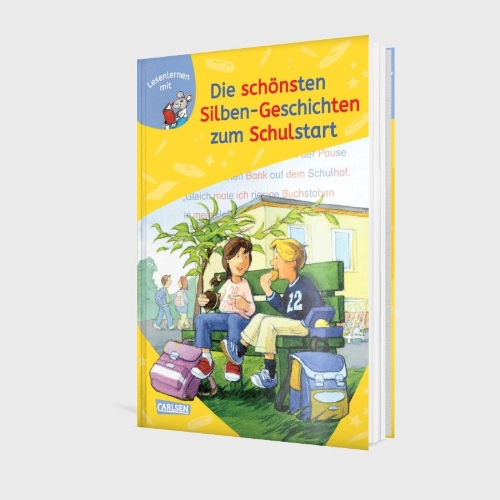 Buchcover und Innenansicht für das Buch: LESEMAUS zum Lesenlernen Sammelbände: Die schönsten Silben-Geschichten zum Schulstart