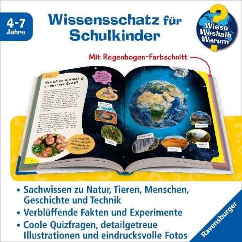 Buchcover und Innenansicht für das Buch: Wieso? Weshalb? Warum? - Das Lexikon der Antworten