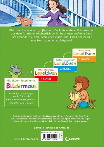 Buchcover und Innenansicht für das Buch: Bildermaus - Die kleine Eisprinzessin