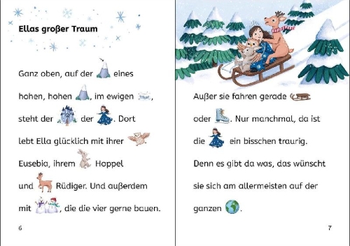 Buchcover und Innenansicht für das Buch: Bildermaus - Die kleine Eisprinzessin