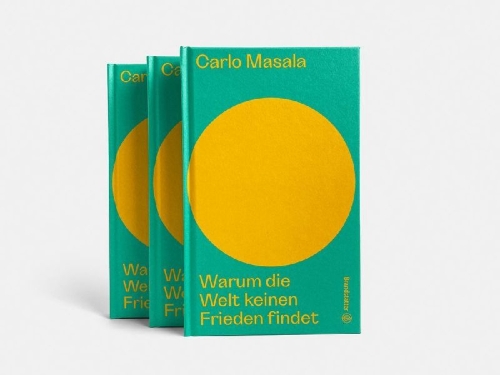 Buchcover und Innenansicht für das Buch: Warum die Welt keinen Frieden findet