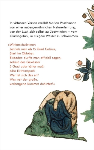 Buchcover und Innenansicht für das Buch: Die Winterschwimmerin