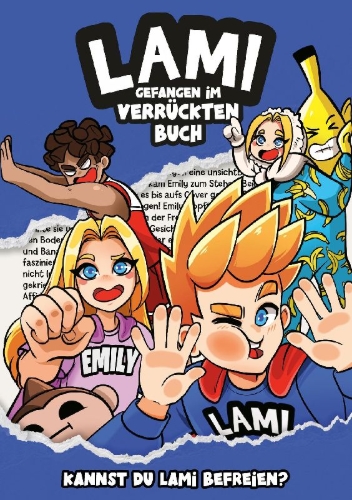 Buchcover und Innenansicht für das Buch: Lami. Gefangen im verrückten Buch