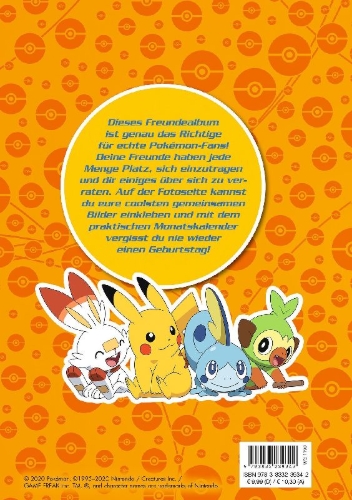 Buchcover und Innenansicht für das Buch: Pokémon: Meine Freunde