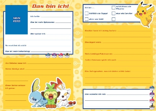 Buchcover und Innenansicht für das Buch: Pokémon: Meine Freunde
