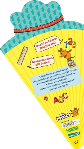 Buchcover und Innenansicht für das Buch: Frag doch mal ... die Maus: Maus-Rätselspaß zum Schulanfang