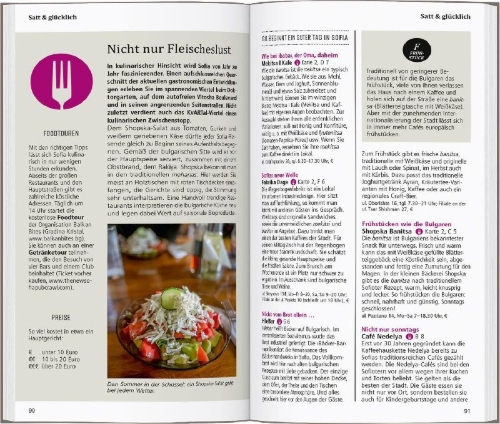 Buchcover und Innenansicht für das Buch: DUMONT direkt Reiseführer Sofia