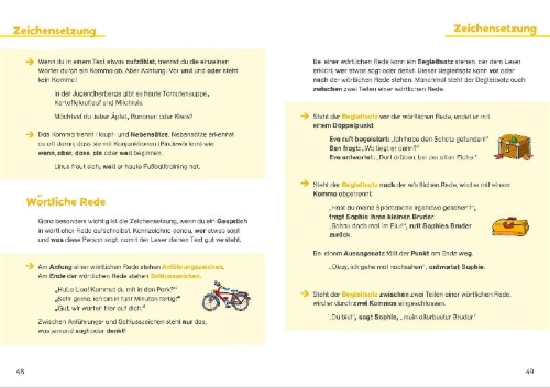 Buchcover und Innenansicht für das Buch: Grundschulwissen zum Nachschlagen. Mathe und Deutsch 1.-4. Klasse