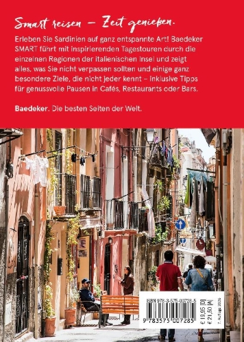 Buchcover und Innenansicht für das Buch: Baedeker SMART Reiseführer Sardinien