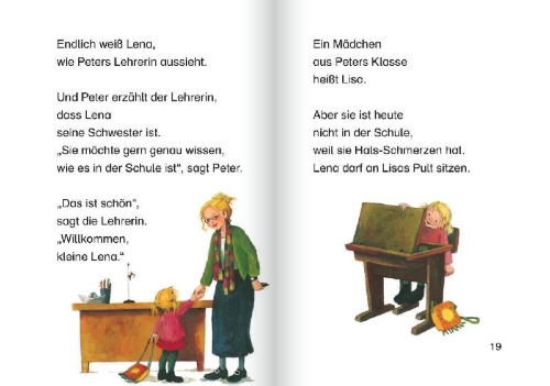 Buchcover und Innenansicht für das Buch: Jag vill också gå i skolan