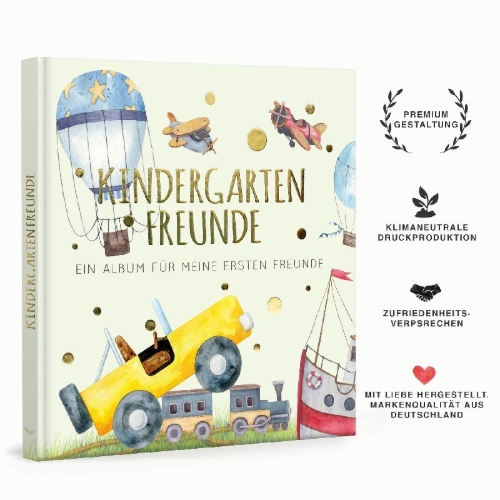 Buchcover und Innenansicht für das Buch: Kindergartenfreunde - FAHRZEUGE