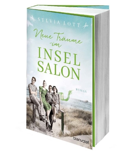 Buchcover und Innenansicht für das Buch: Neue Träume im Inselsalon