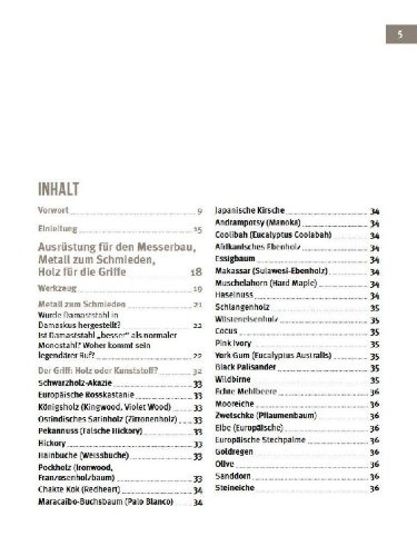Buchcover und Innenansicht für das Buch: Messer selbst schmieden