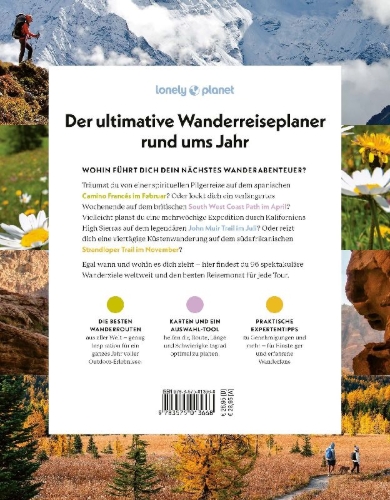 Buchcover und Innenansicht für das Buch: Where to Go When Hiking World