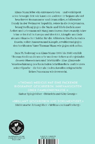 Buchcover und Innenansicht für das Buch: Klaus Mann
