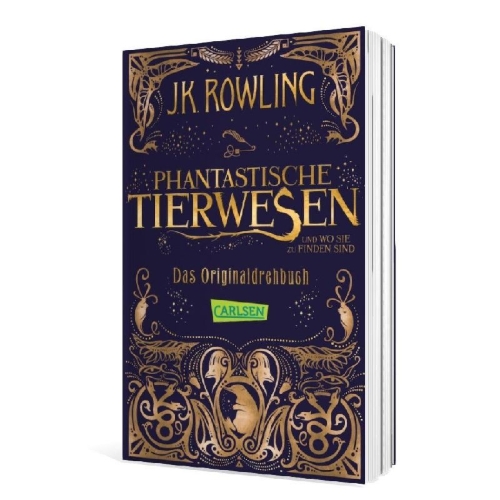 Buchcover und Innenansicht für das Buch: Fantastic Beasts and Where to Find Them: The Original Screenplay