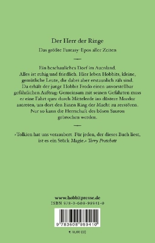Buchcover und Innenansicht für das Buch: The Lord of the Rings1. The Fellowship of the Rings