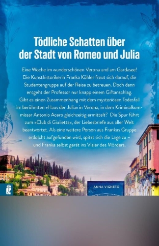 Buchcover und Innenansicht für das Buch: La Commissarina und die Toten von Verona