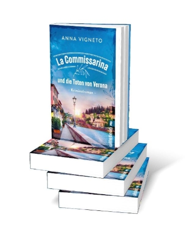 Buchcover und Innenansicht für das Buch: La Commissarina und die Toten von Verona