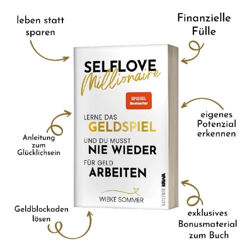 Buchcover und Innenansicht für das Buch: Selflove Millionaire