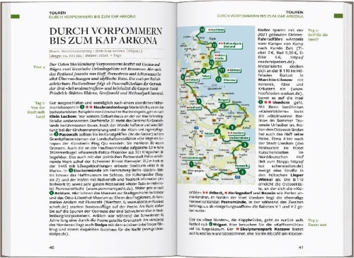 Buchcover und Innenansicht für das Buch: Baedeker Reiseführer Mecklenburg-Vorpommern