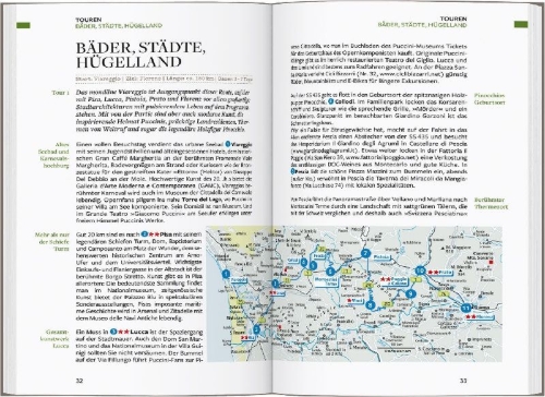 Buchcover und Innenansicht für das Buch: Baedeker Reiseführer Toskana