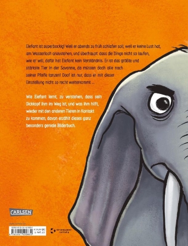 Buchcover und Innenansicht für das Buch: Elefant will durch die Wand
