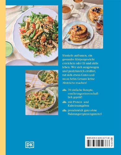 Buchcover und Innenansicht für das Buch: Healthy Everyday. High Protein ganz natürlich
