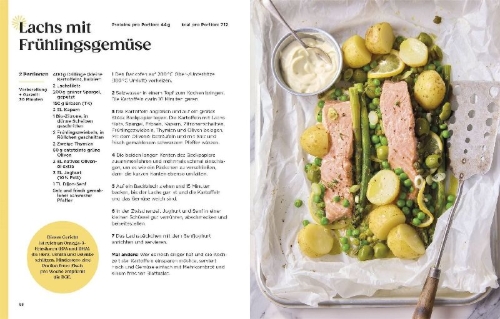 Buchcover und Innenansicht für das Buch: Healthy Everyday. High Protein ganz natürlich