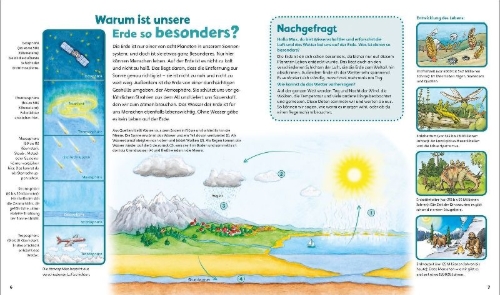 Buchcover und Innenansicht für das Buch: WAS IST WAS Junior Band 10. Unsere Erde