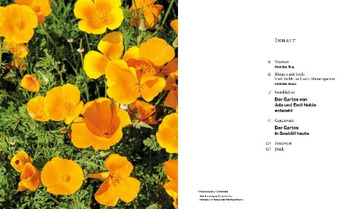 Buchcover und Innenansicht für das Buch: Der Garten von Ada und Emil Nolde