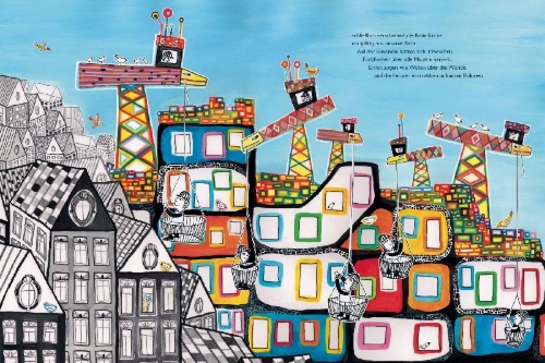 Buchcover und Innenansicht für das Buch: Une Maison Fantastique