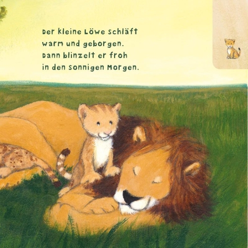 Buchcover und Innenansicht für das Buch: Baby Pixi (unkaputtbar) 104: Der kleine Löwe